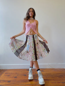 flora patchwork skirt