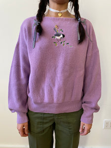 80s lilac knit