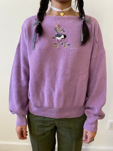 80s lilac knit