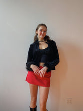 Load image into Gallery viewer, 80s velvet cardigan