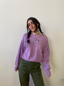 80s lilac knit