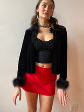 Load image into Gallery viewer, 90s cherry mid rise mini skirt