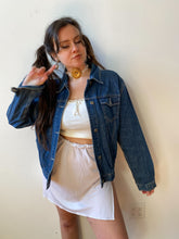 Load image into Gallery viewer, 90s dark wash denim jacket