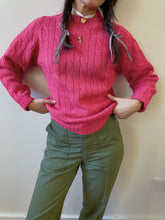 Load image into Gallery viewer, raspberry wool knit