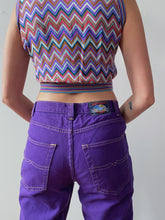 Load image into Gallery viewer, 90s purple denim