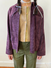 Load image into Gallery viewer, 90s purple suede jacket