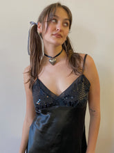 Load image into Gallery viewer, 00s onyx sequin mini slip