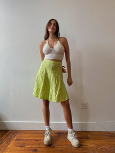 aura linen skirt
