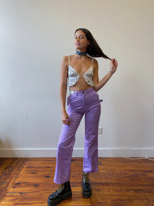 lilac 70s carpenter pants