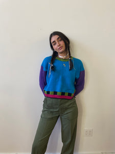 80s technicolor knit